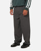 Carre Heritage Pleated Pants Black Pinstripe