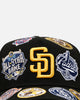 New Era San Diego Padres 'All Over Embroidery' 9FORTY A-Frame Snapback Black