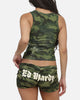 Ed Hardy Women's Crossed Tank Woodland Camo