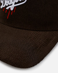 New Era Los Angeles Dodgers 'Walnut Cord' 9FORTY A-Frame Corduroy Snapback Walnut