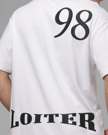Loiter United Polo T-Shirt Off White