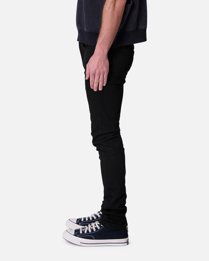 MNML Skinny Raw Jeans Rinsed Black