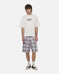 Worship Restraint Box Crop Reverse T-Shirt Coconut Milk