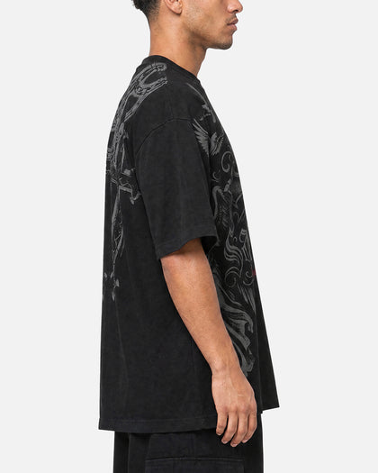 Saint Morta Renaissance Boxy T-Shirt Washed Black