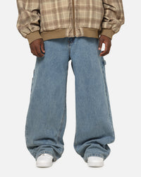 Carre Baggy Carpenter Jeans Mid Blue Denim