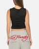 Ed Hardy Women's Chrome Boatneck Tank Black