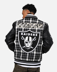 Pro Standard Las Vegas Raiders Pro Prep Plaid Jacket White/Black