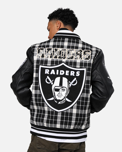 Pro Standard Las Vegas Raiders Pro Prep Plaid Jacket White/Black