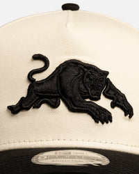 New Era Penrith Panthers 'Chrome Black' 9FORTY A-Frame Snapback White/Black
