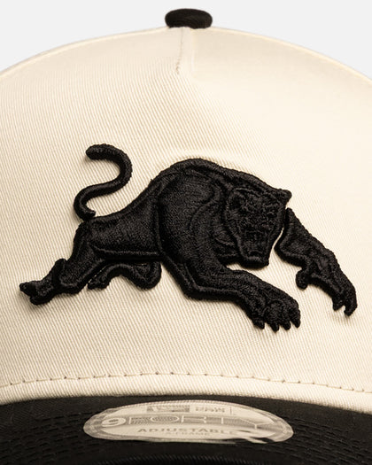 New Era Penrith Panthers 'Chrome Black' 9FORTY A-Frame Snapback White/Black