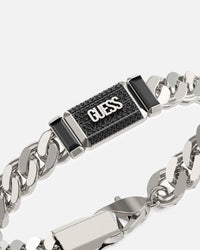 Guess Mainline Barrio Supremo Guess Tag Silver Bracelet Silver
