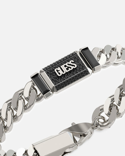 Guess Mainline Barrio Supremo Guess Tag Silver Bracelet Silver