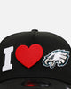 New Era Philadelphia Eagles 'Love' 9FORTY A-Frame Snapback Black