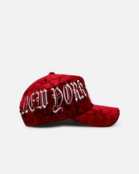 New Era New York Yankees 'Crushed Velvet Dreams' 9FORTY A-Frame Snapback Maroon