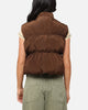 XXIII Women's Primal Oversized Puffer Vest Chocolate