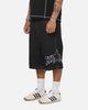 X-Large LA Star Baggy Bull Denim Shorts Black