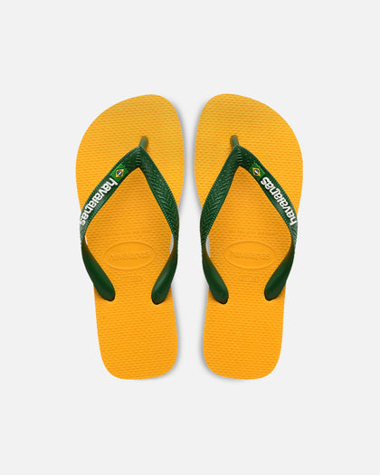 Havaianas Top Brazil Logo Thongs Yellow