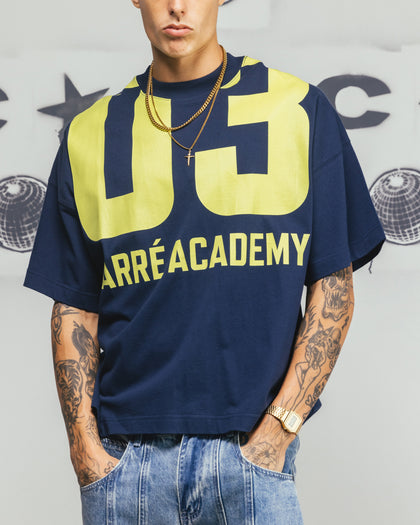 Carre Rally T-Shirt Navy/Yellow