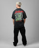 Loiter Inferno Drop T-Shirt Black Acidwash