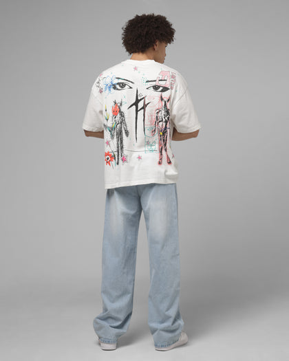 Loiter Hand Drawn T-Shirt Off White