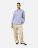 Carre Dice Club Long Sleeve Button Up Shirt Pinstripe