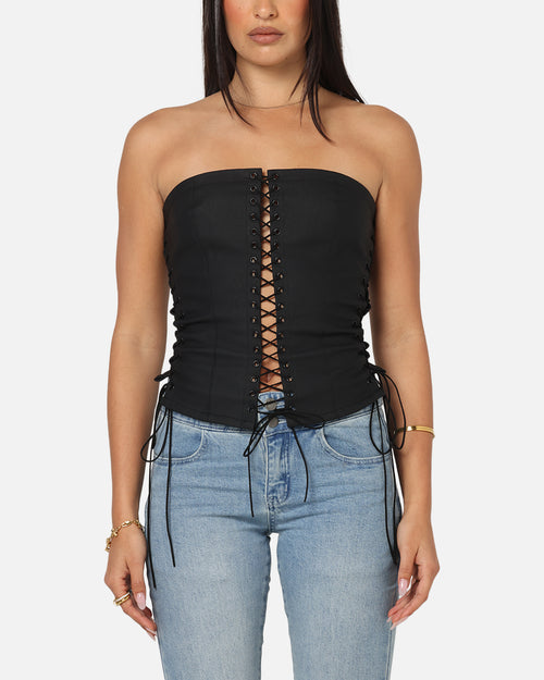 Ed Hardy Women's Seige Corset Black