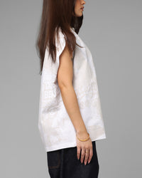 Loiter Sketch Book Muscle T-Shirt White