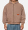 Carre Sherpa Lined Hoodie Washed Tan