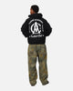 Carre Academy Chest Hoodie Black