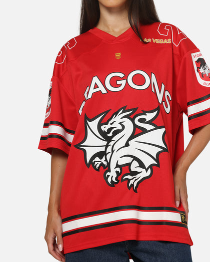 Bleacher Athletic St. George Illawarra Dragons NRL Vegas Round 2026 Jersey Red