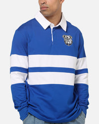 Bleacher Athletic Canterbury-Bankstown Bulldogs NRL Legacy Rugby Polo Shirt Blue