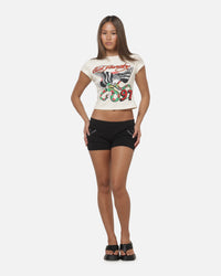 Ed Hardy Women's Eagle Baby T-Shirt Off White