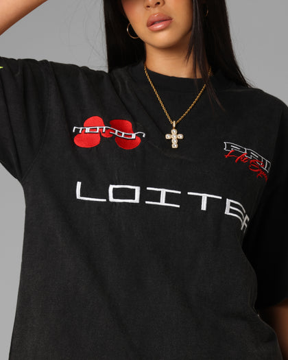 Loiter Racing Premium T-Shirt Charcoal