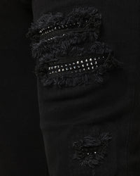 Saint Morta Bling Summum Jeans Black