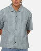 Carre Plaid Button Up Shirt Green-Plaid