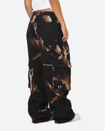 Saint Morta Rapture Cargo Pants Black/Orange