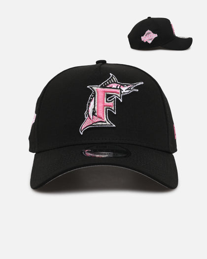 New Era Florida Marlins 'Black Pink' 9FORTY A-Frame Snapback Black/Pink