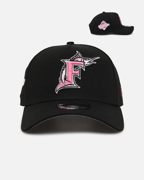 New Era Florida Marlins 'Black Pink' 9FORTY A-Frame Snapback Black/Pink
