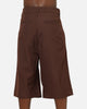 Carre Heritage Pleated Shorts Brown