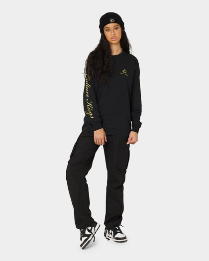 Culture Kings CK Long Sleeve Tee Black