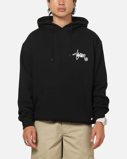 S Double Roots Dot Hoodie Black