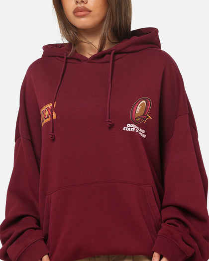 Mitchell & Ness Queensland Maroons XXXX Toad Box Hoodie Maroon