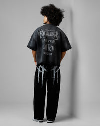 Loiter Excalibur Sword Distressed T-Shirt Washed Black