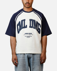 Criminal Damage Varsity Icon T-Shirt Navy