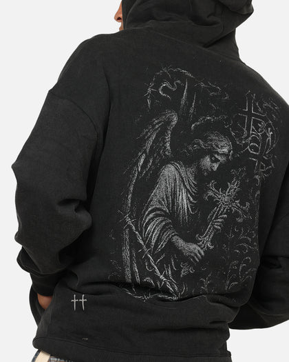 Saint Morta Crossbearer Zip Hoodie Black