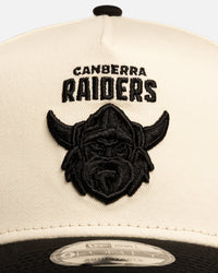 New Era Canberra Raiders 'Chrome Black' 9FORTY A-Frame Snapback White/Black