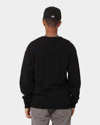 Carré Statement Knitted Sweater Black