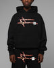 Loiter Hybrid Premium Hoodie Black/Leopard