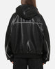 Carré Velocity Vegan Leather Bomber Jacket Black