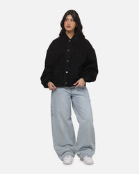 Carre Correctional Coaches Jacket Black Denim